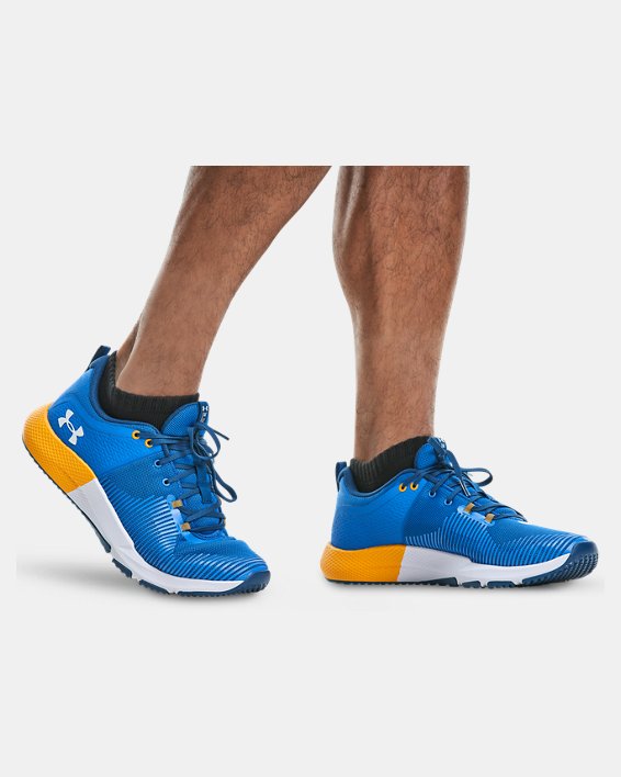 Men's UA Charged Engage Training Shoes, Blue, pdpMainDesktop image number 6
